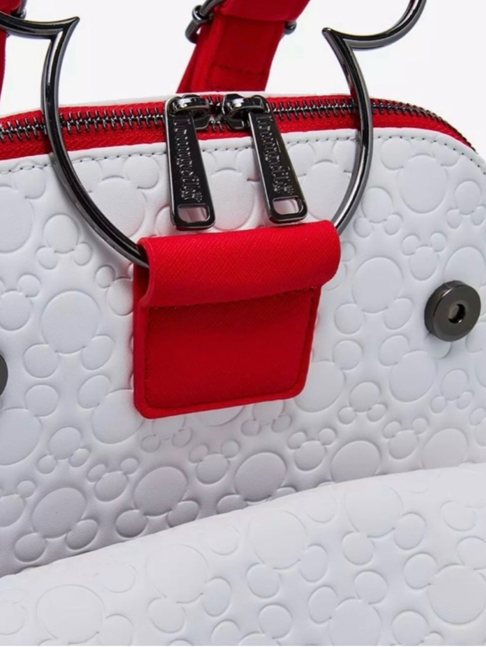Loungefly Disney Mickey Mouse Embossed with Figural Handle Mini Backpack 🆕🆕🆕 - Picture 11 of 13